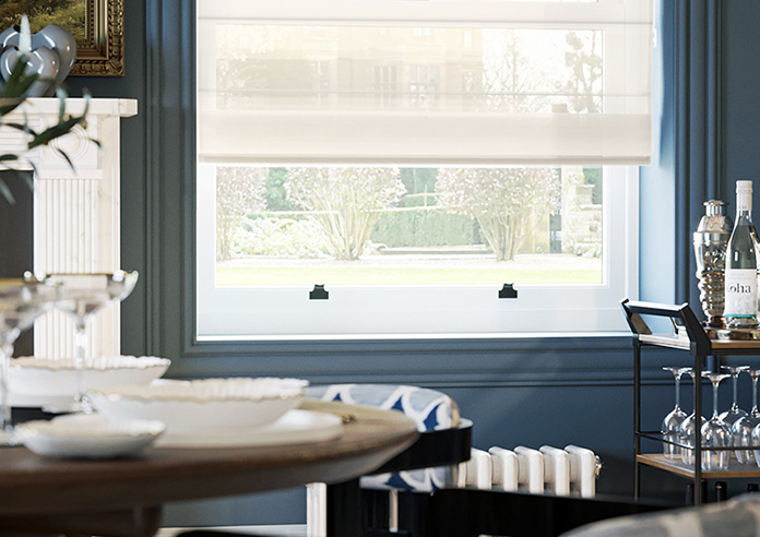 Pavia Voile, Cream Breeze - Motorised Roman Blind - Image 5